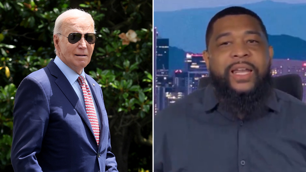 Joe Biden and Brandon Tatum