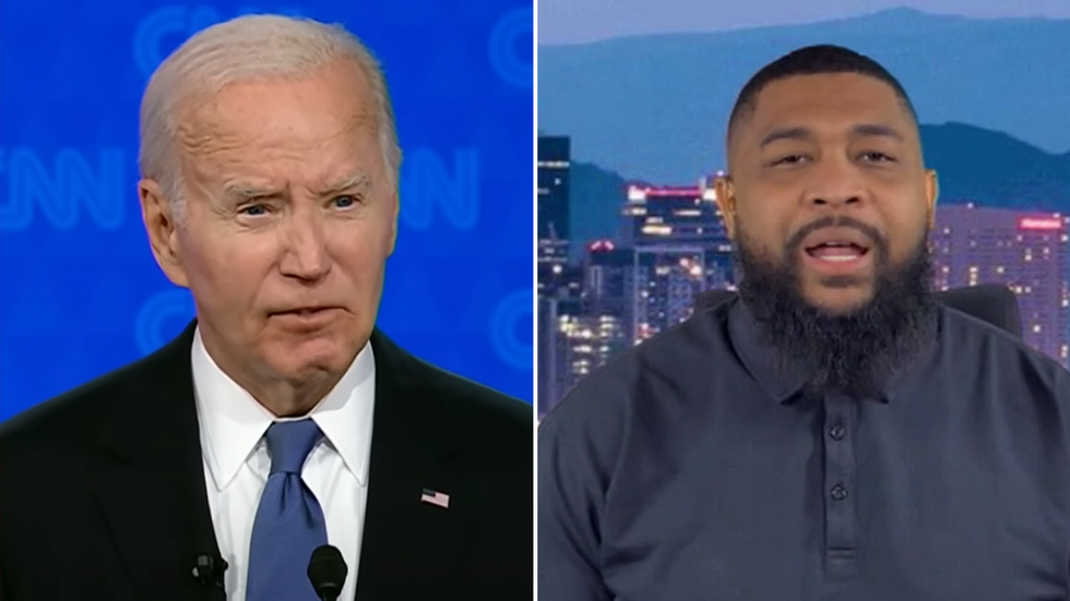 Joe Biden and Brandon Tatum
