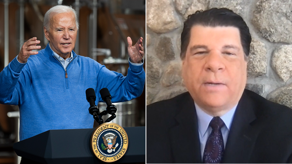 Joe Biden and David Paleologos