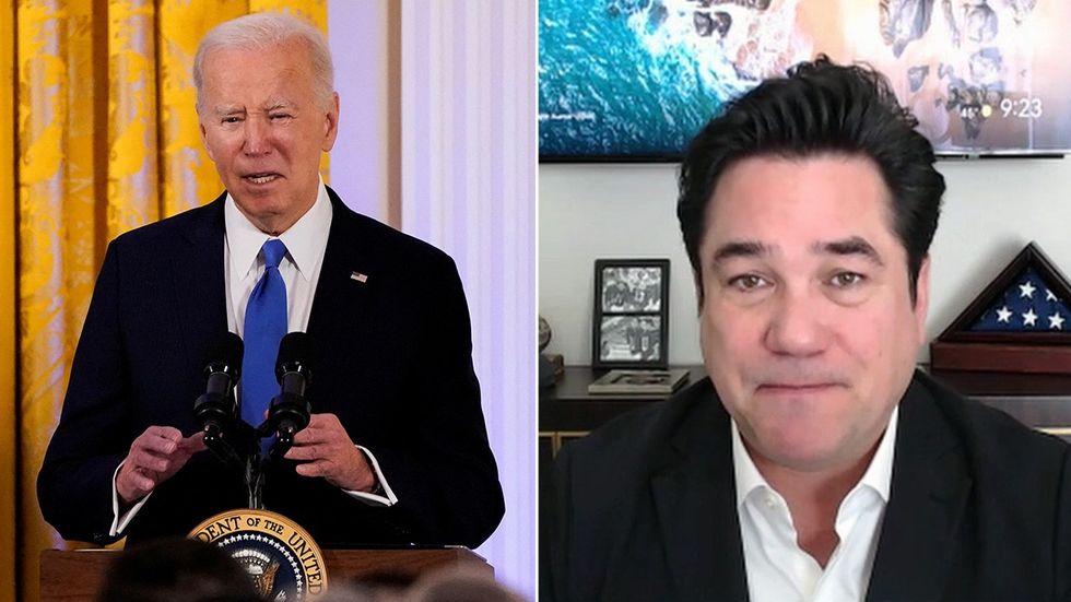 Joe Biden and Dean Cain