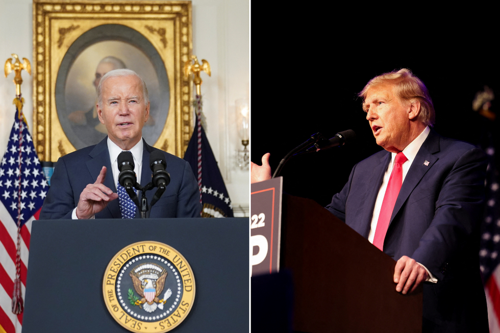Joe Biden and Donald Trump