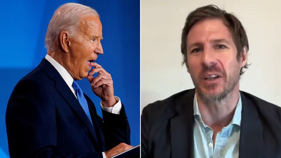 Joe Biden and Dr Thomas Gift