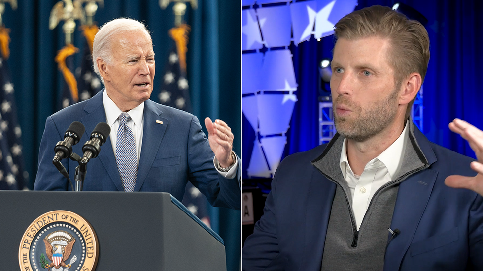 Joe Biden and Eric Trump