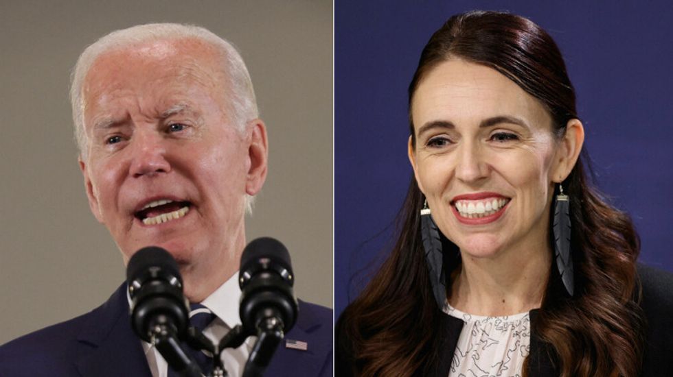 Joe Biden and Jacinda Ardern