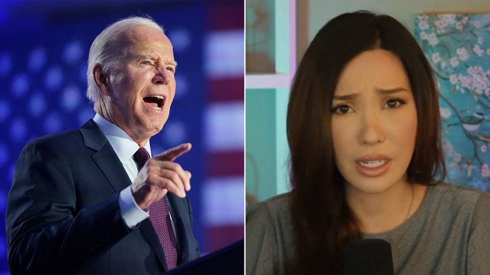 Joe Biden and Lauren Chen