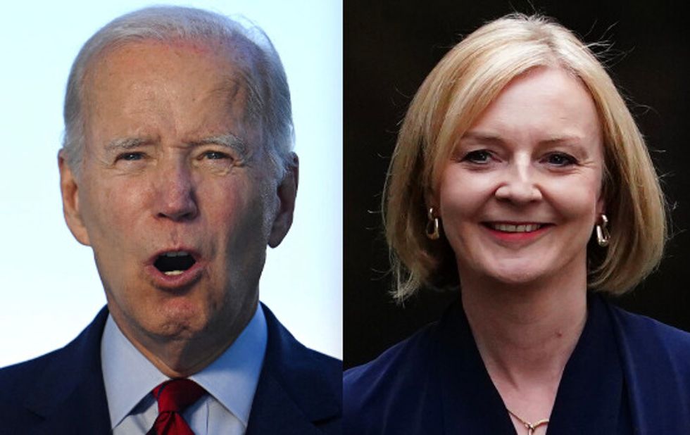 Joe Biden and Liz Truss