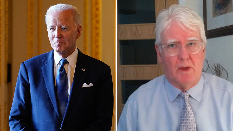 Joe Biden and Lt Col Stuart Crawford