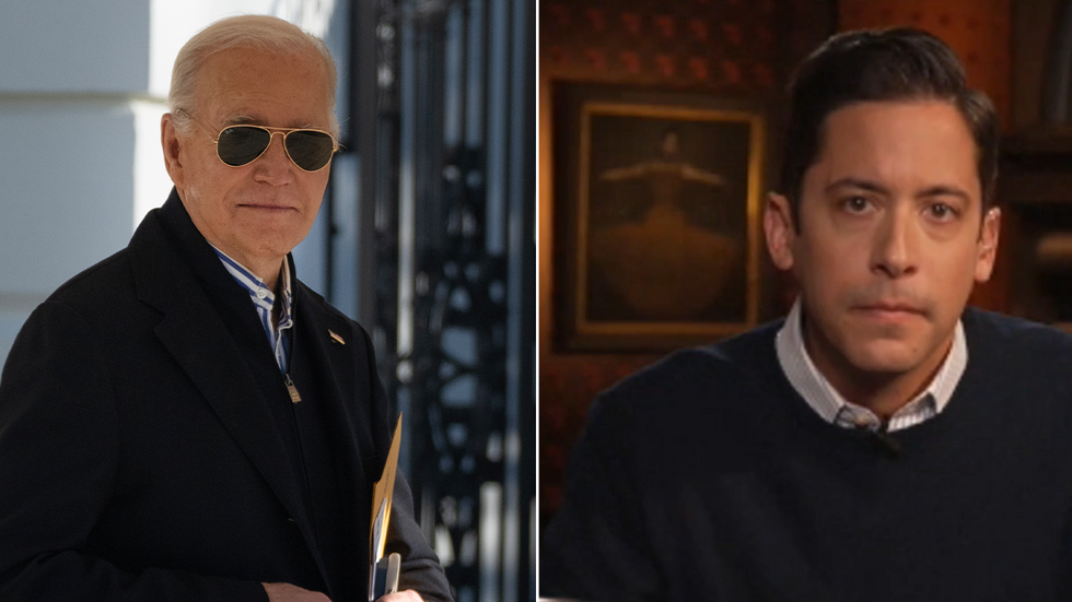 Joe Biden and Michael Knowles