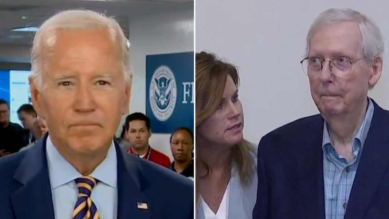 Joe Biden and Mitch McConnell