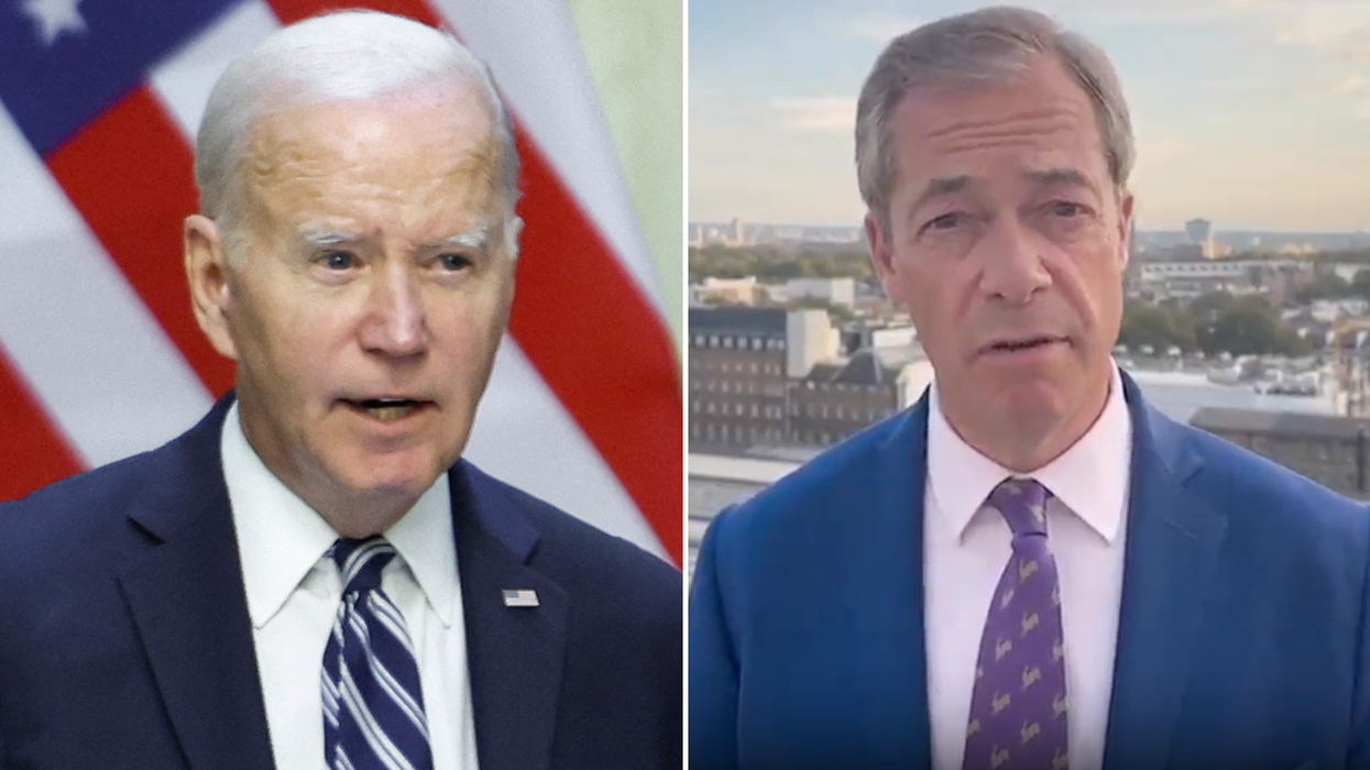 Joe Biden and Nigel Farage