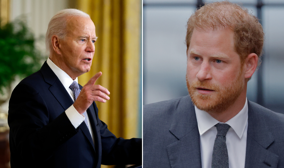 Joe Biden and Prince Harry