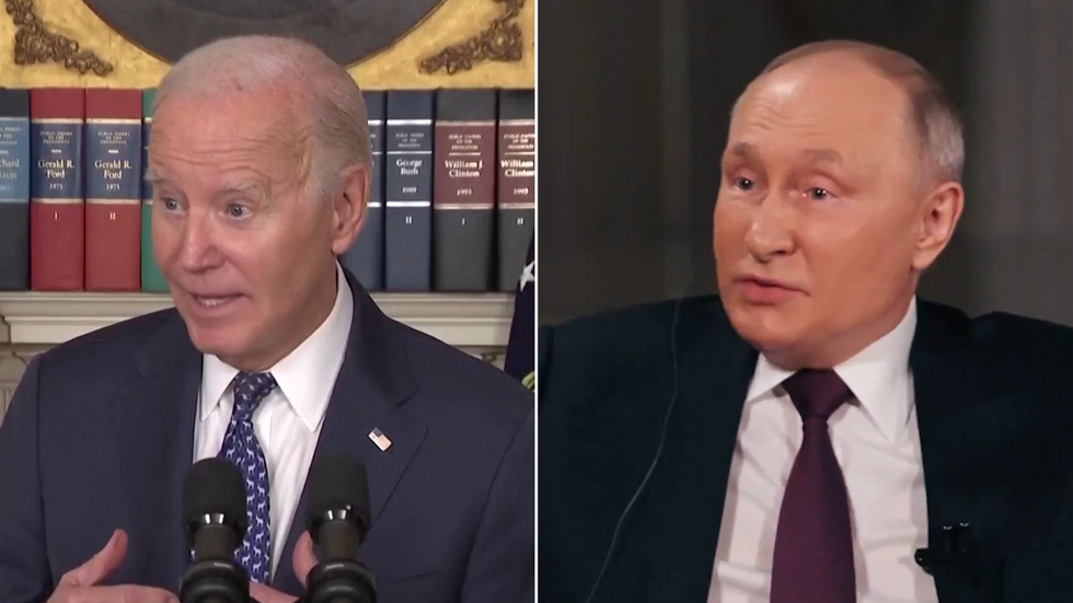 Joe Biden and Vladimir Putin