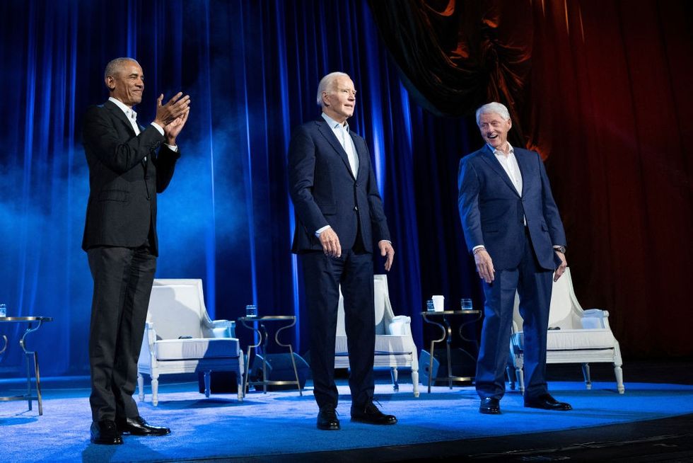 Joe Biden, Barack Obama and Bill Clinton