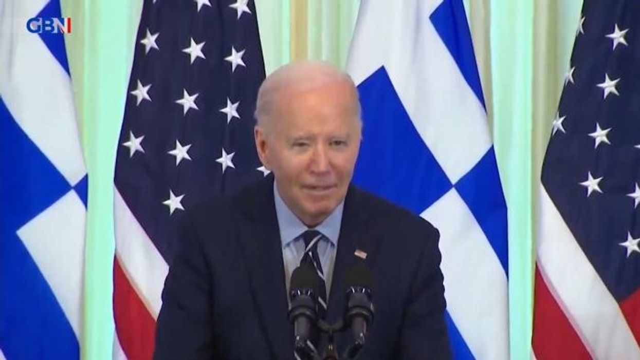 Biden aides forced to intervene as President begs reporters to repeat questions in gaffe-filled speech