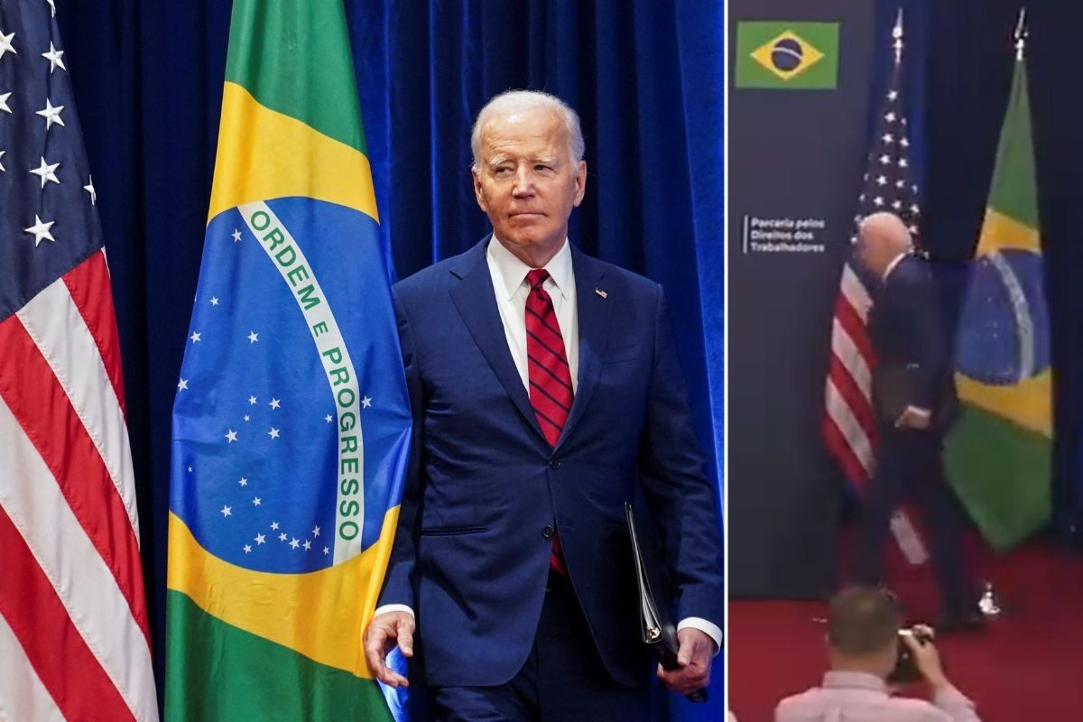 Joe Biden during his meeting with Brazil's President