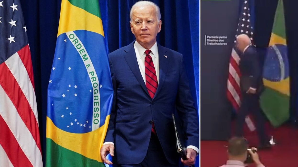 Joe Biden during his meeting with Brazil's President