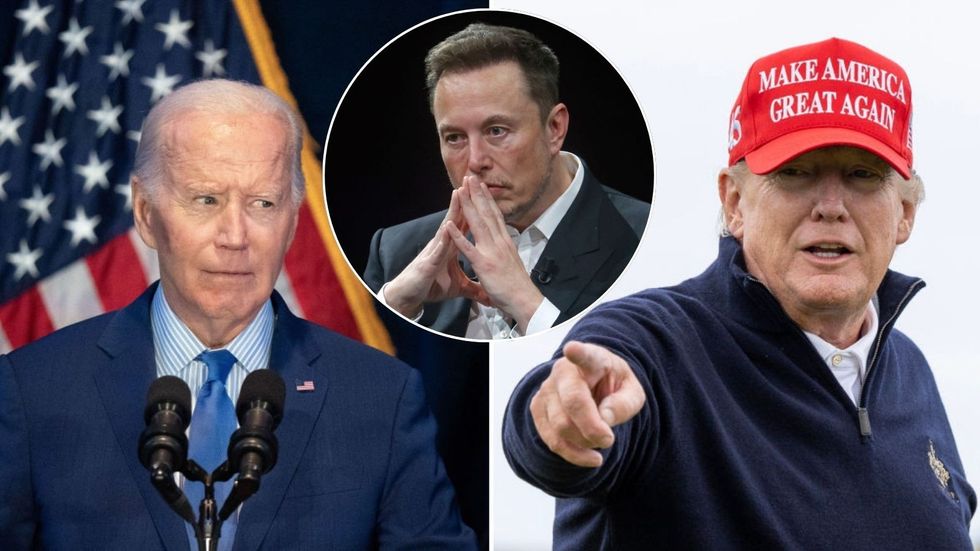 Joe Biden, Elo Musk and Donald Trump