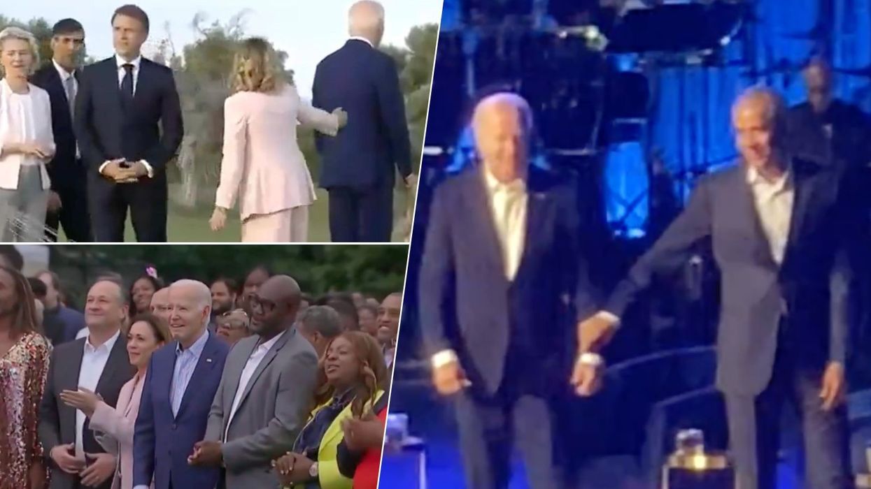 Joe Biden freezing