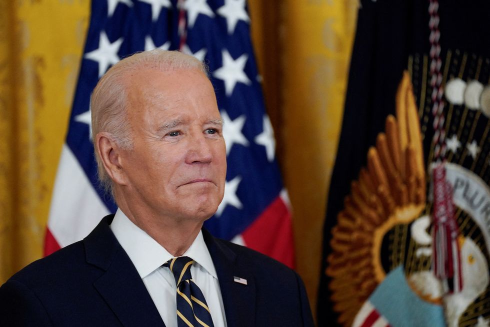 Joe Biden giving a speech