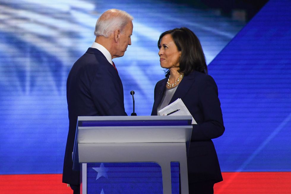 Joe Biden (left) and Kamala Harris (right)
