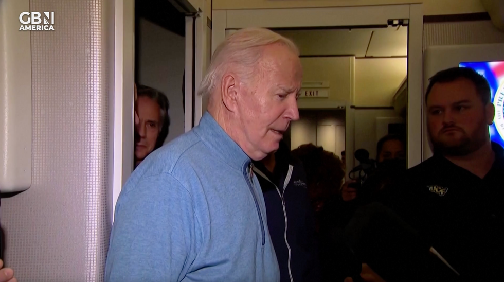 Joe Biden on Air Force One