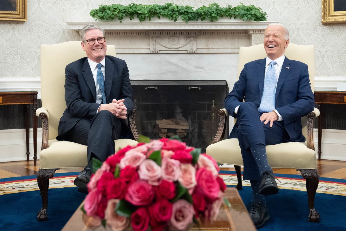 Joe Biden recently met new Prime Minister, Keir Starmer