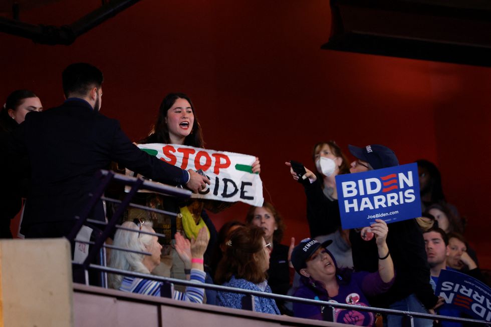 Joe Biden's speech was interrupted by pro-Palestine protesters
