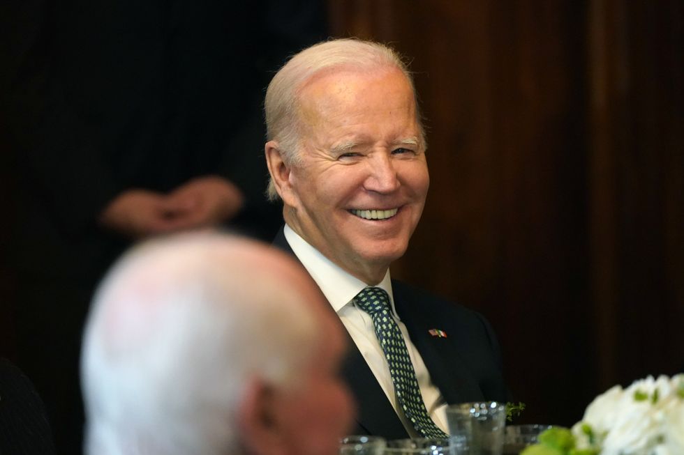 Joe Biden smiling