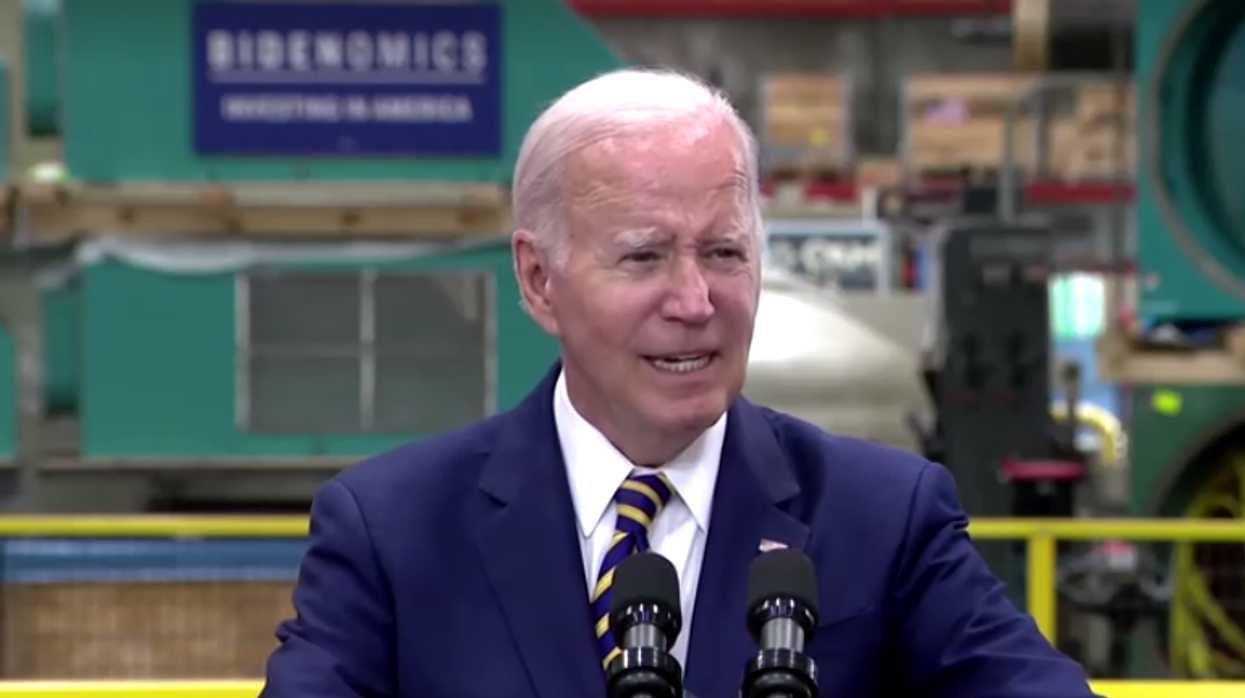 Joe Biden speaking in Milwaukee