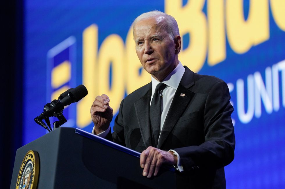 Joe Biden speaks at a dinner hosted by the Human Rights Campaign at the Washington Convention Center