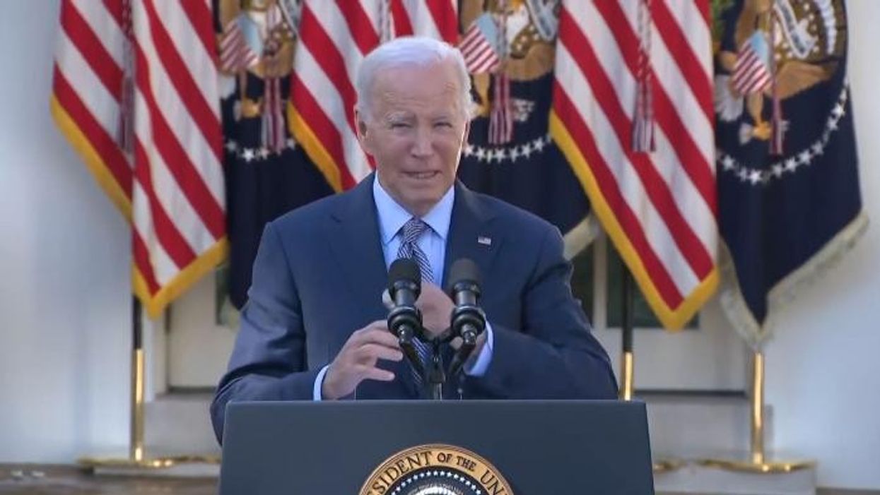 Joe Biden in another gaffe as he gets tongue-tied during speech despite reading from giant teleprompter