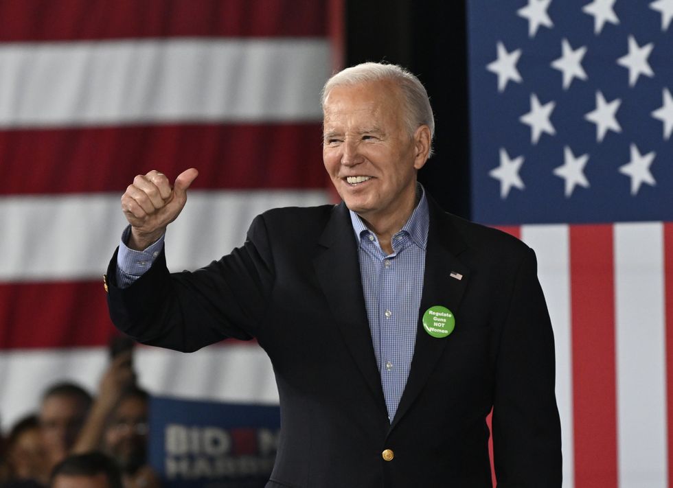 Joe Biden was also in the Peach State ahead of tomorrow's primary contest
