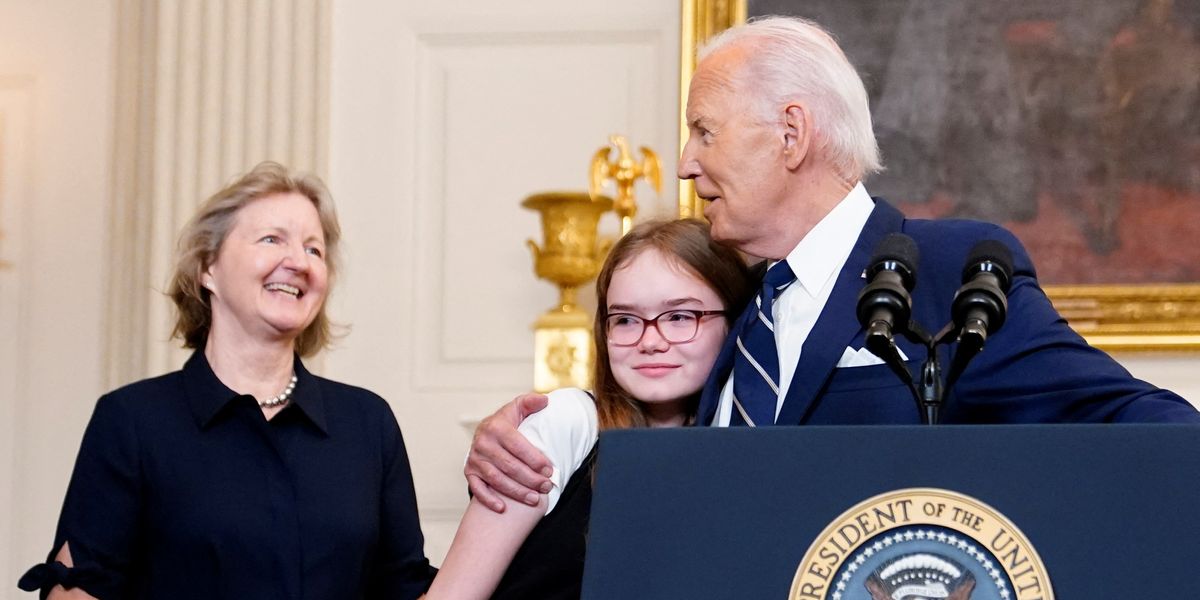 NextImg:Joe Biden makes creepy joke to young girl in toe-curling moment during press conference