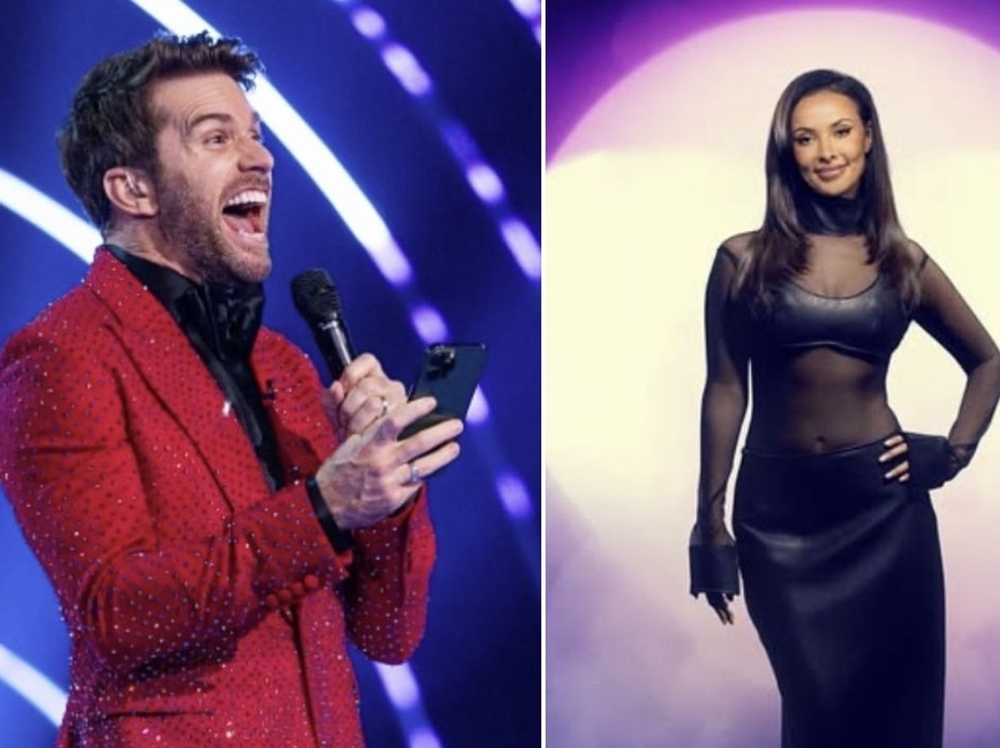 Joel Dommett and Maya Jama