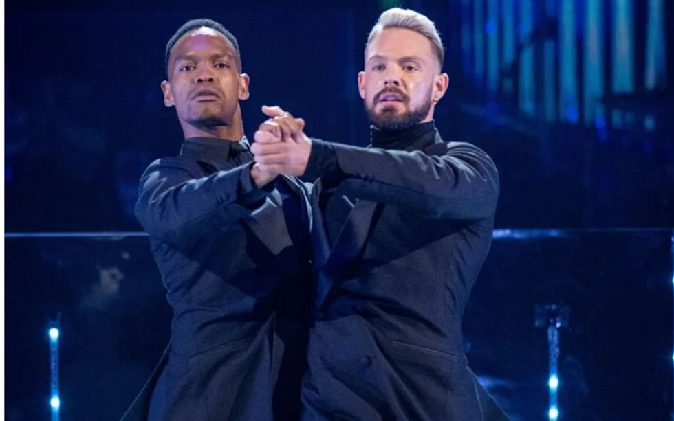 Johannes Radebe and John Whaite