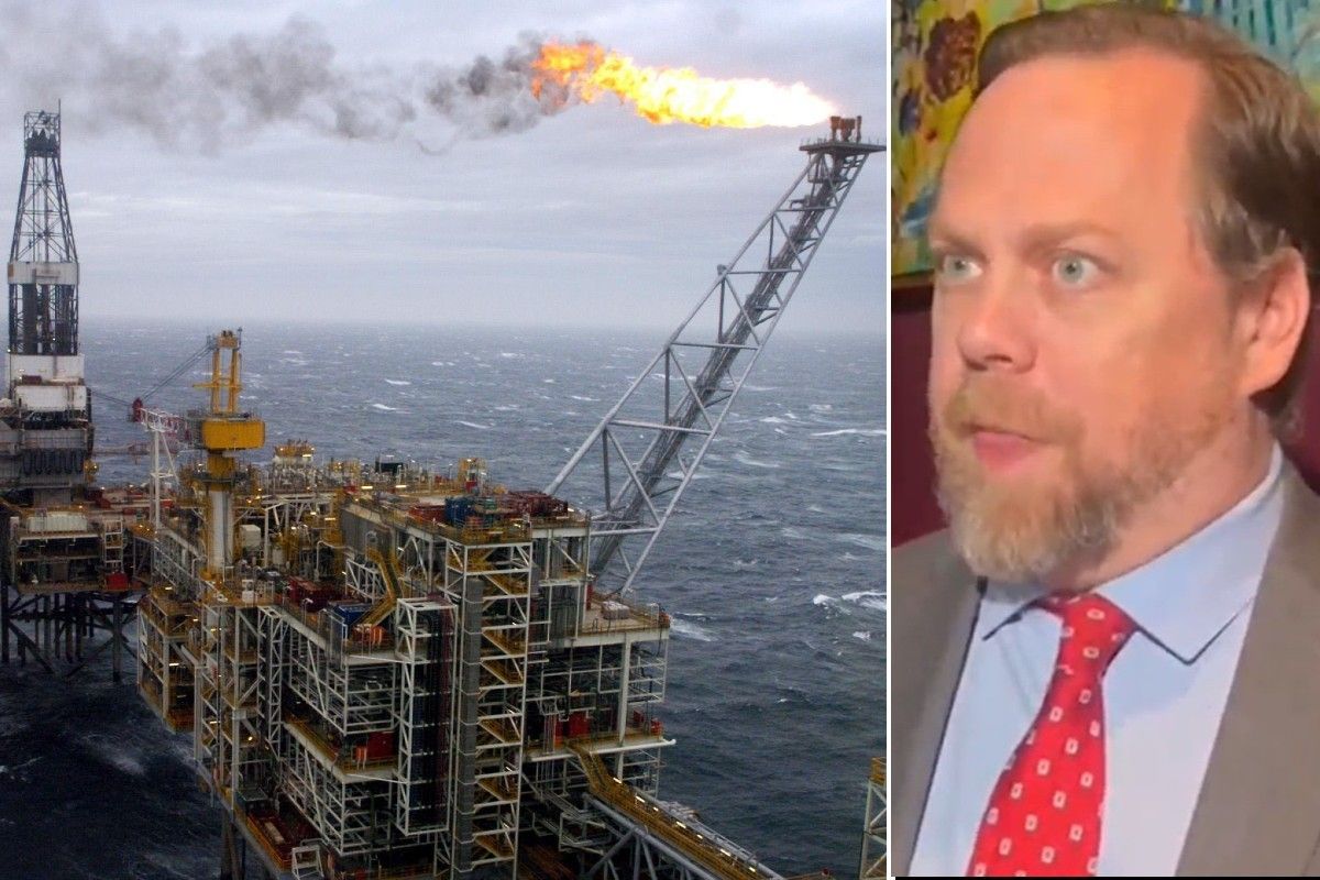 John Carney and oil rig