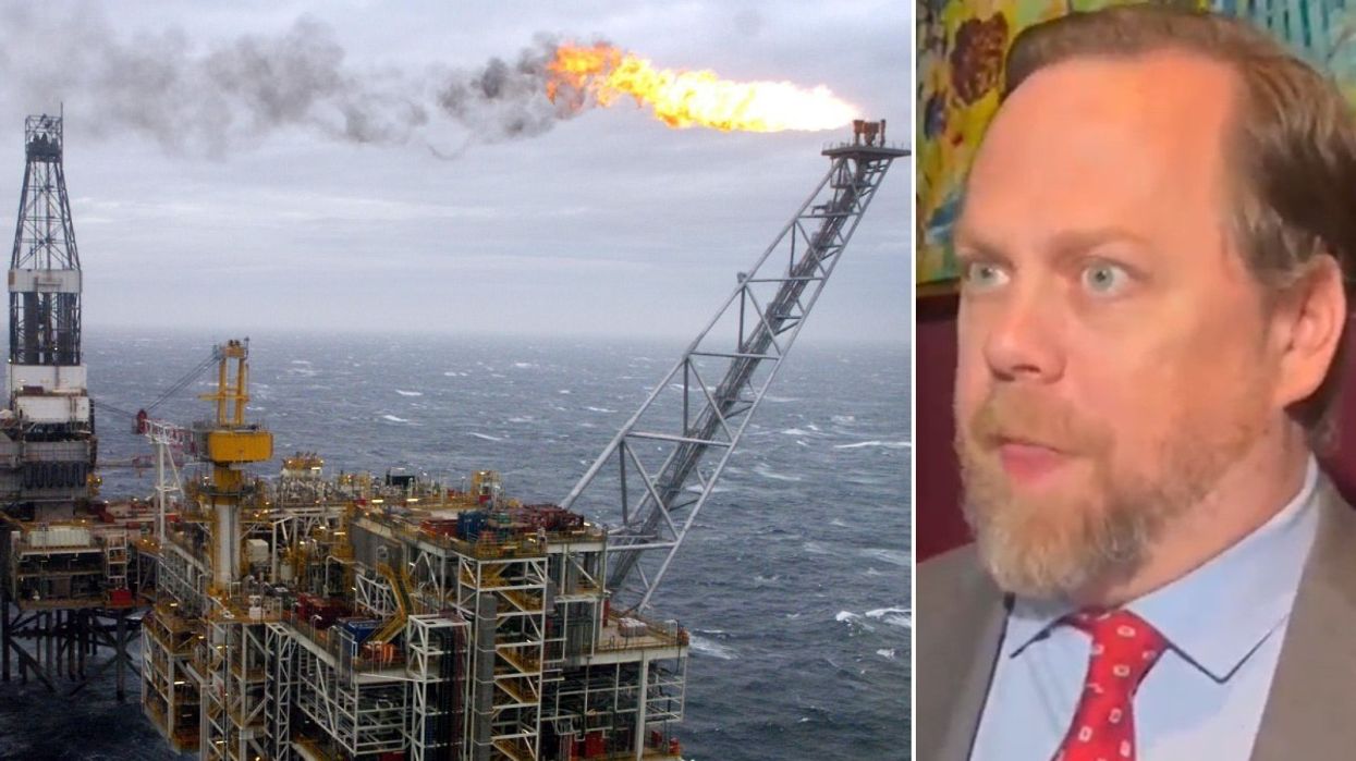 John Carney and oil rig