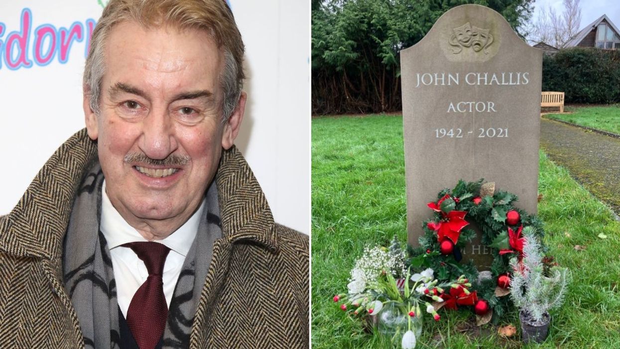John Challis and grave