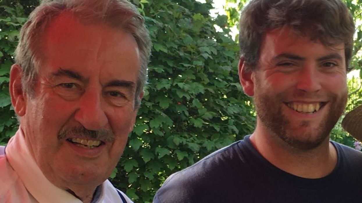John Challis and his nephew