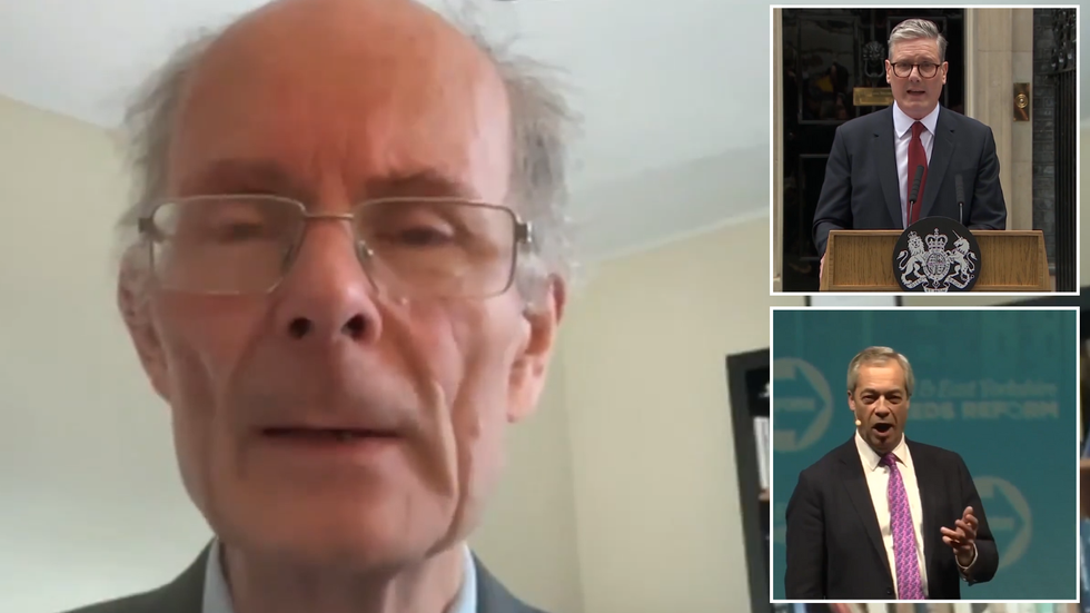 John Curtice, Keir Starmer and Nigel Farage
