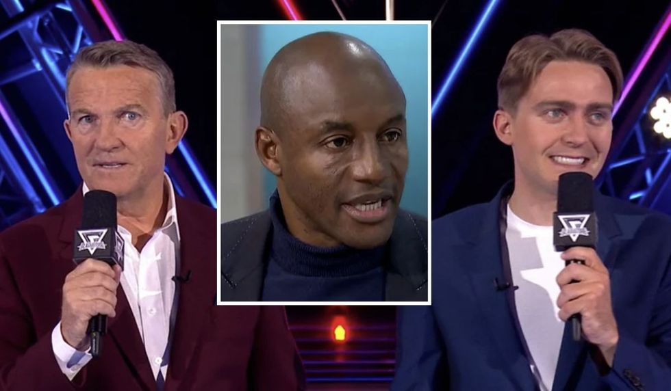 John Fashanu, Bradley Walsh and Barney Walsh