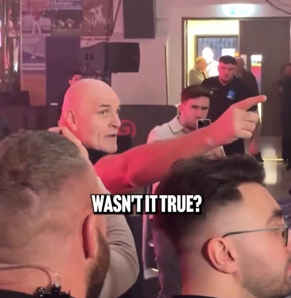 John Fury called Carl Froch out as he was presenting for DAZN