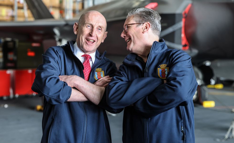 John Healey and Keir Starmer