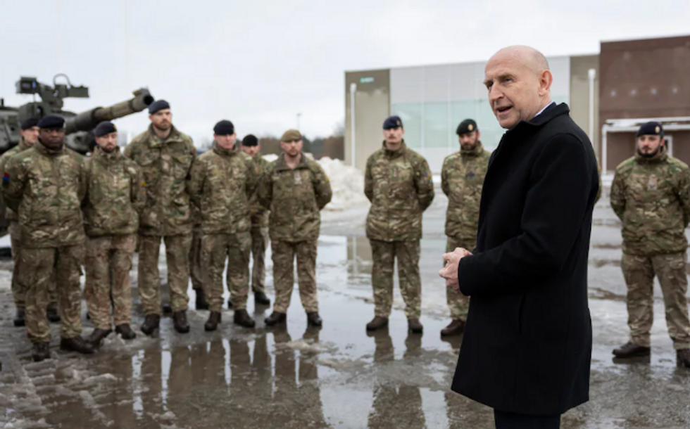John Healy and troops
