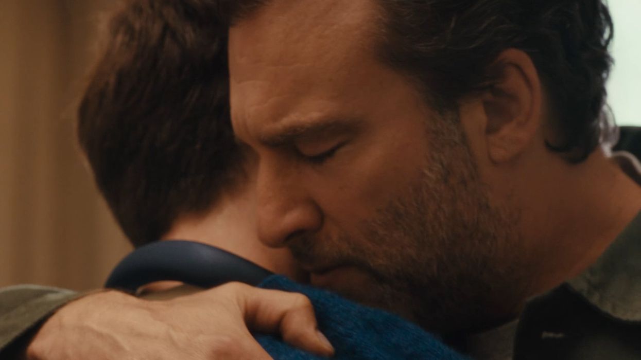 John Lewis advert: Dad and son hug