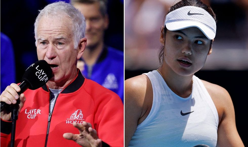 John McEnroe Emma Raducanu Australian Open