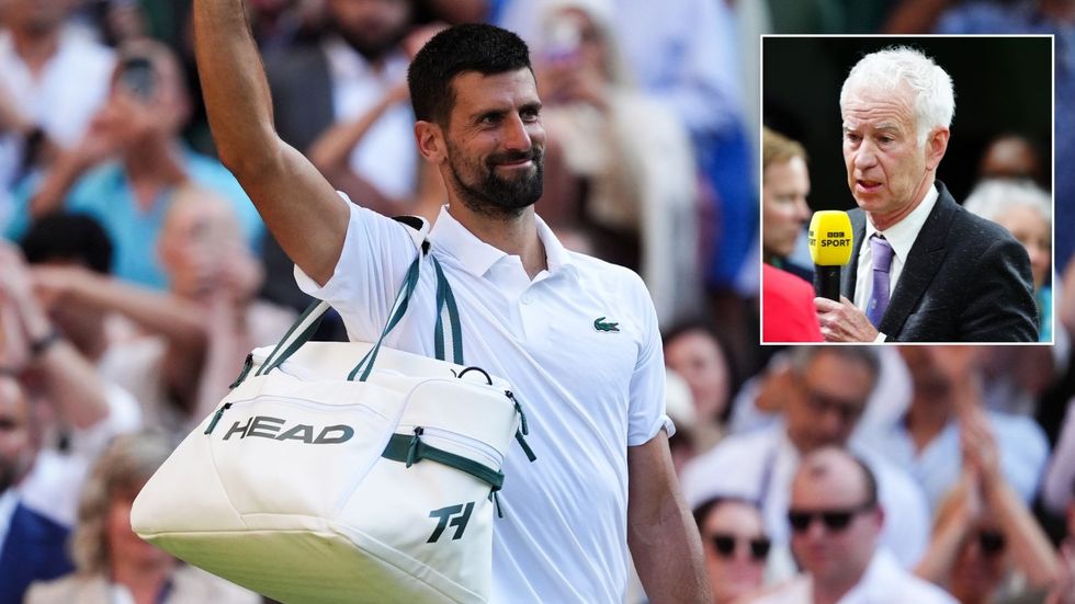 John McEnroe Novak Djokovic Wimbledon