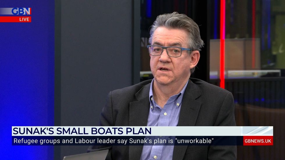 John McTernan in the GB News studio