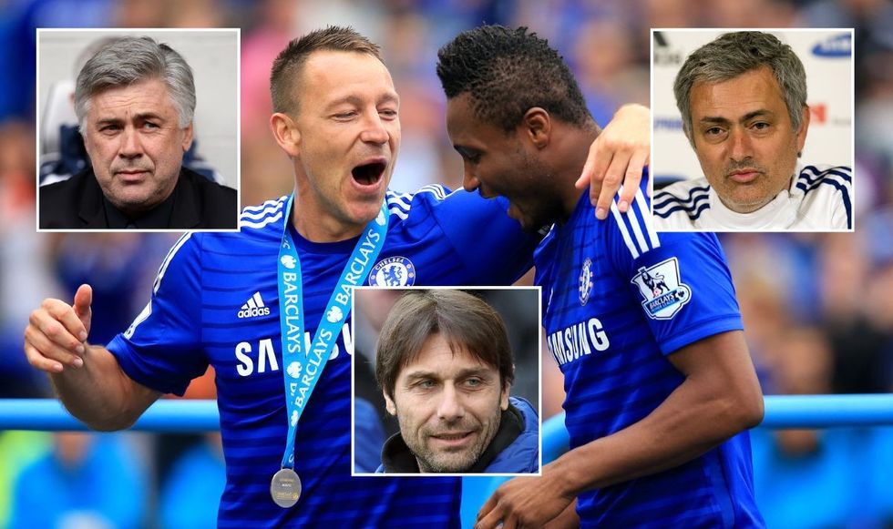 John Obi Mikel has played under several managers at Chelsea\u200b