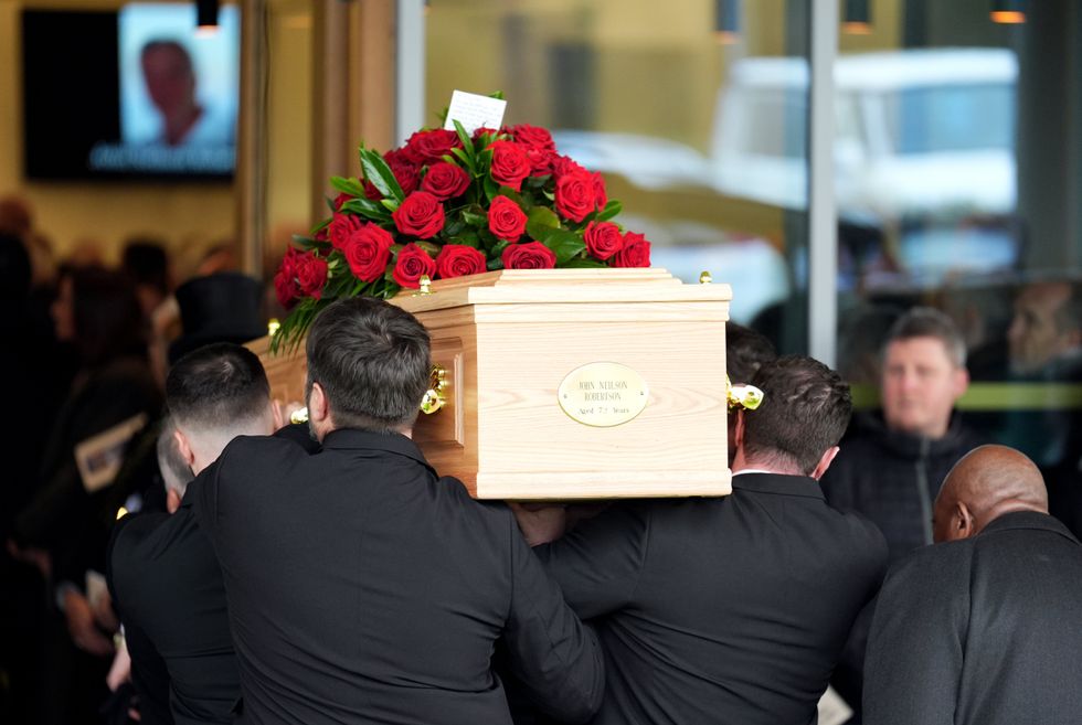 John Robertson's funeral